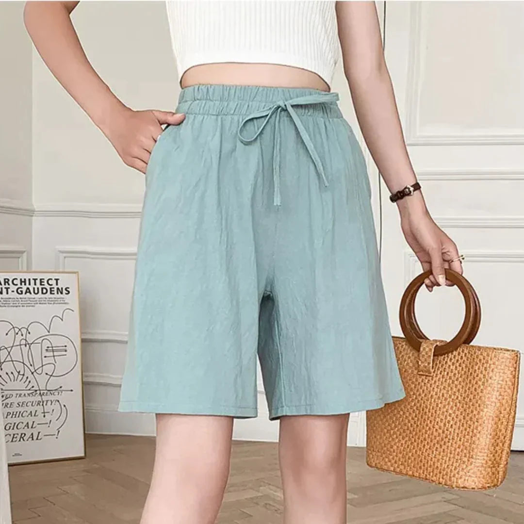 Linda - Wide Linen Summer Pants