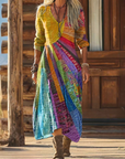 Bohemian Sun Design Dress