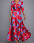 CALLA | Sculpting Floral Maxi Dress for Elegant Confidence