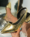 Olga - Elegant Square Heeled Shoes
