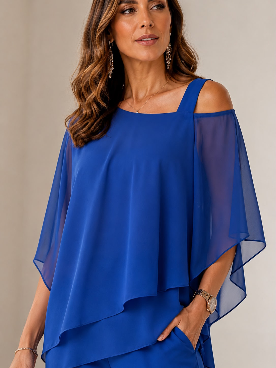 Emily | Sophisticated set with semi-transparent sleeves