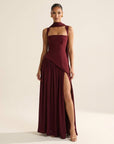 Reese | Lace-Up Back Maxi Corset Dress
