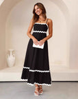 Fiona | Women’s A Line Maxi Dress Spaghetti Straps