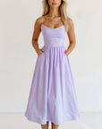 Emma | Women’s A Line Midi Dress Ascot Style