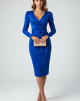 Kimberly | Women’s LongSleeve Wrap Midi Dress
