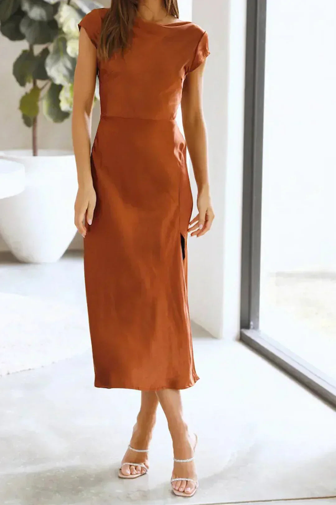 Sophie | Women’s Slip Midi Length Minimalist Silhouette