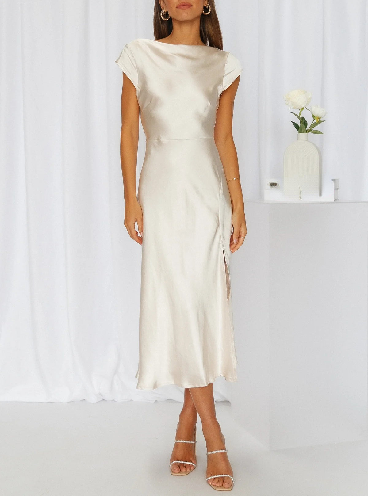 Sophie | Women’s Slip Midi Length Minimalist Silhouette