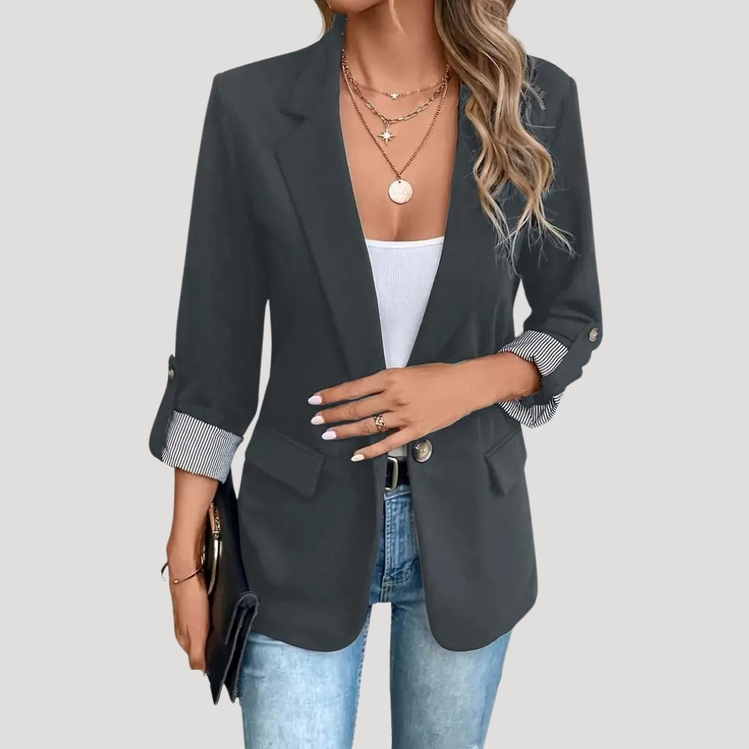 Ella | Women’s Tailored Single Breasted Roll Up Blazer