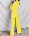 Harper | Women’s Trouser Suit Longline Blazer Wide-Leg Structured