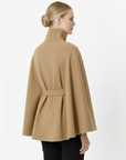 Erica | Women’s Winter High Collar Belted Coat