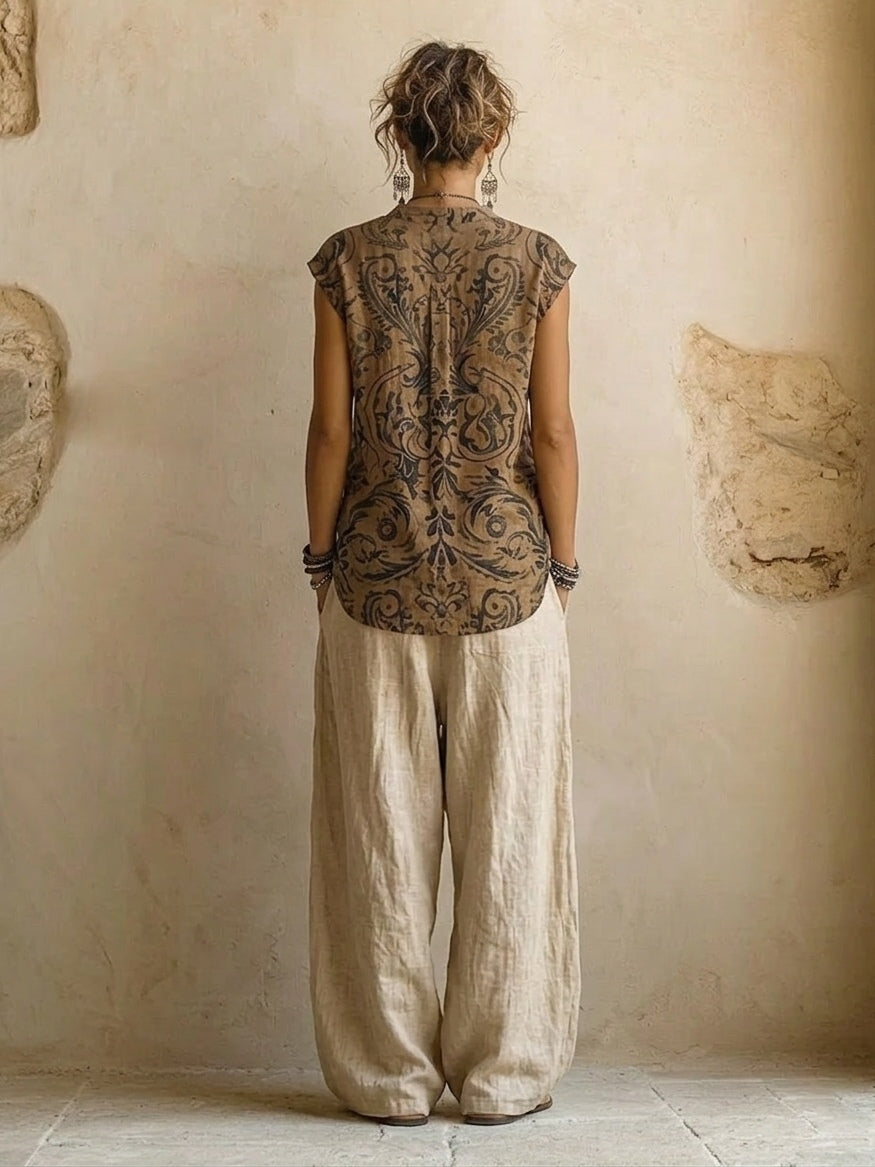 Molly - Three-Piece Linen Set for Women