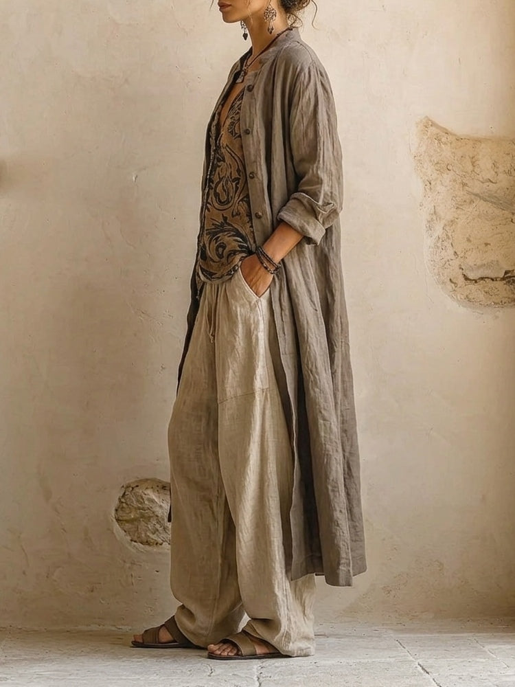 Molly - Three-Piece Linen Set for Women