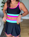 Myra | Elegant Three-Piece Color Block Swimsuit