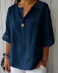 Zamma | Relaxed V-Neck Top