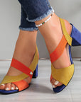 Elara | Cross Strap Comfort Heels