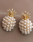Pearl Pineapple Earrings