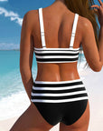 By Esmee® | Striped High-Waisted Bikini
