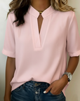 Brittany | Elegant blouse with refined collar