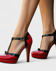 Hailey | Women Spring T-Strap Platform High Heels