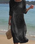 Améliane™ — Elegant midi dress with delicate details