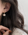 Pearl Cube Earrings
