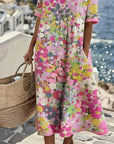 Scarlett | Light, loose midi dress with floral print