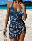Fiesta – Graphic Floral Tankini with Shorts, Flat Belly Effect