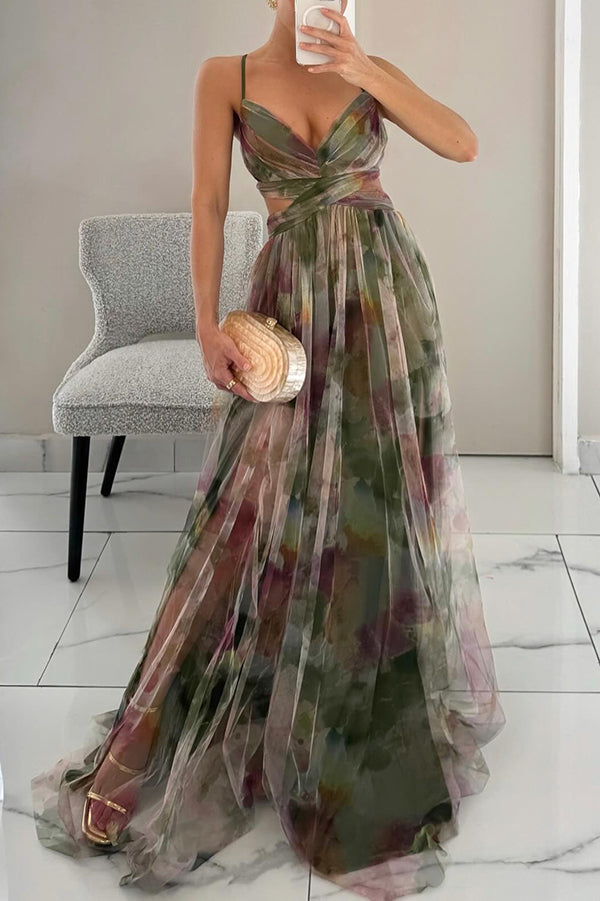 Sarah | Long dress with charming floral print