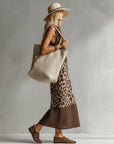 Amelia™ | Leopard Knit Midi Dress