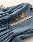 Isabella | Women’s Summer Embroidered Ethnic Midi Dress