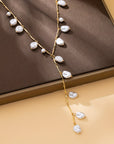 Mystical Pearl Waterfall Necklace
