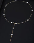 Elegant Sky Pearl Necklace