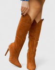 Grace | Women Spring Pointed Toe Knee Boots