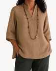 Katherine | Women’s Casual Linen Tunic Top