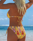 Colorful Bikini Halter Print