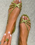 Metallic Strappy Sandals