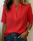 Brittany | Elegant blouse with refined collar