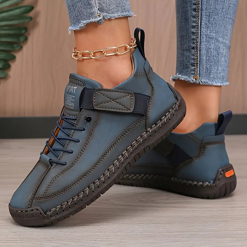 Gisela - Comfortable orthopedic shoes with leather effect