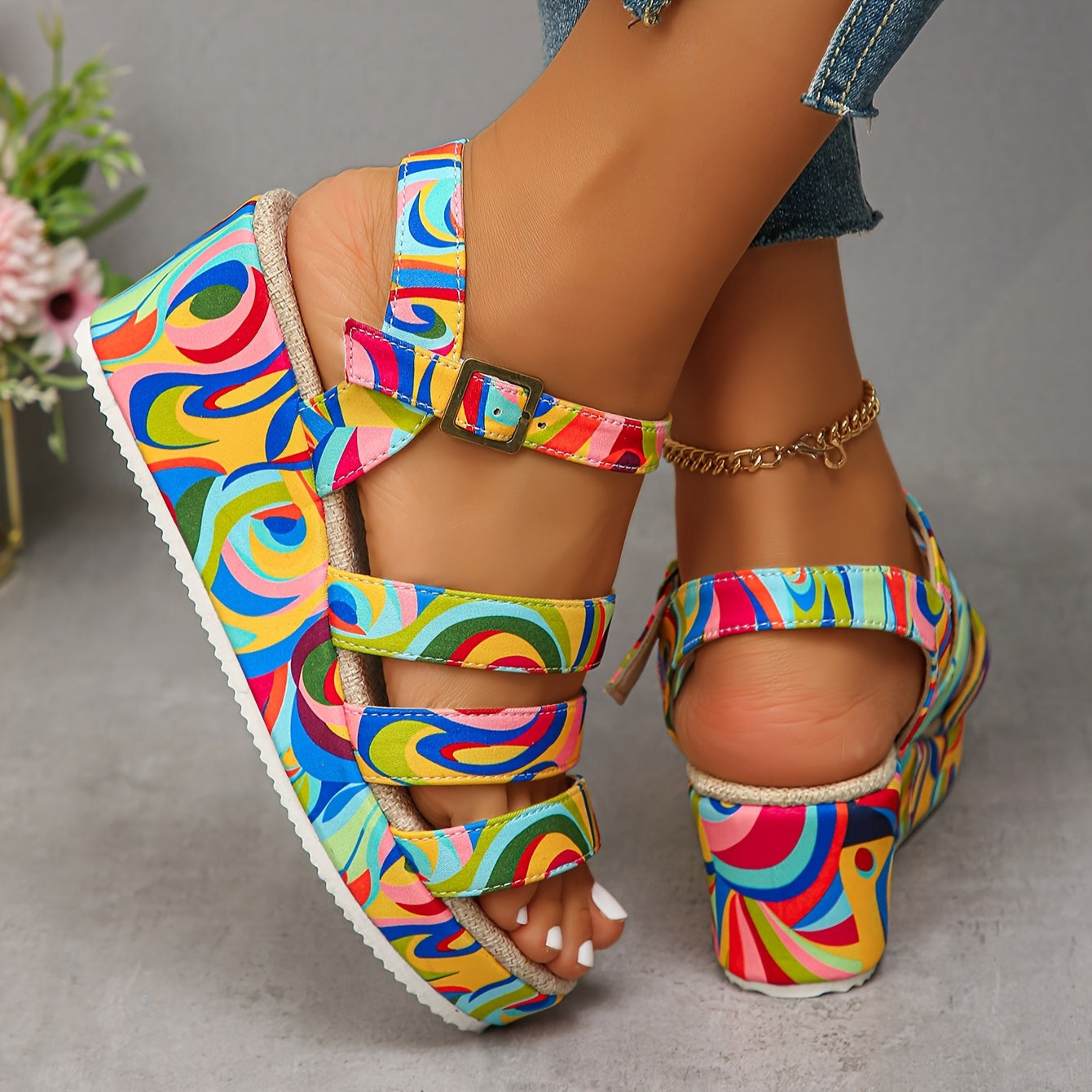 Allison | Platform Ankle Strap Sandals