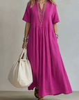 Magnolia | Elegant Flowing Pleated Dress