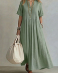 Magnolia | Elegant Flowing Pleated Dress