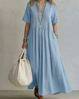 Magnolia | Elegant Flowing Pleated Dress