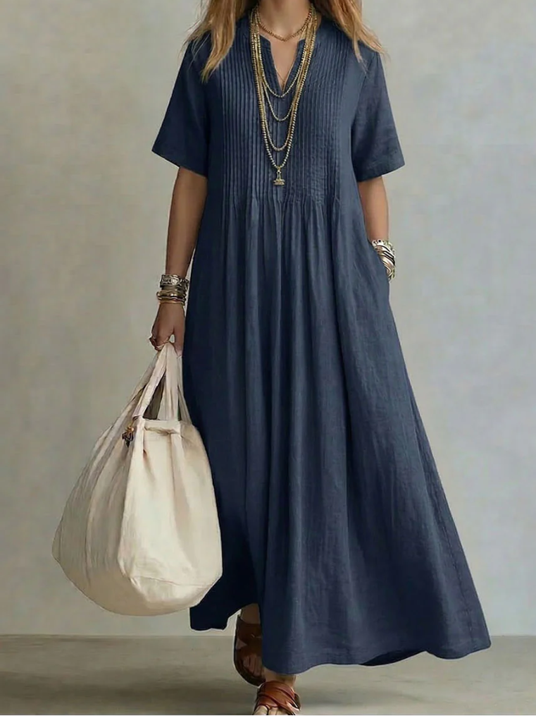 Magnolia | Elegant Flowing Pleated Dress