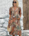 Dorina | V-neck dress with print