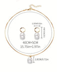 Elegant Graceful Pearl Necklace Set