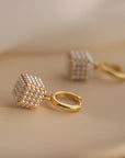 Pearl Cube Earrings