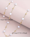 Dainty Pearl Chain Jewelry Set