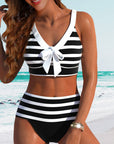 By Esmee® | Striped High-Waisted Bikini