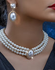 Classic Pearl Strand Jewelry Set