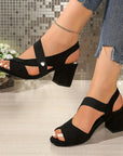 Elara | Cross Strap Comfort Heels